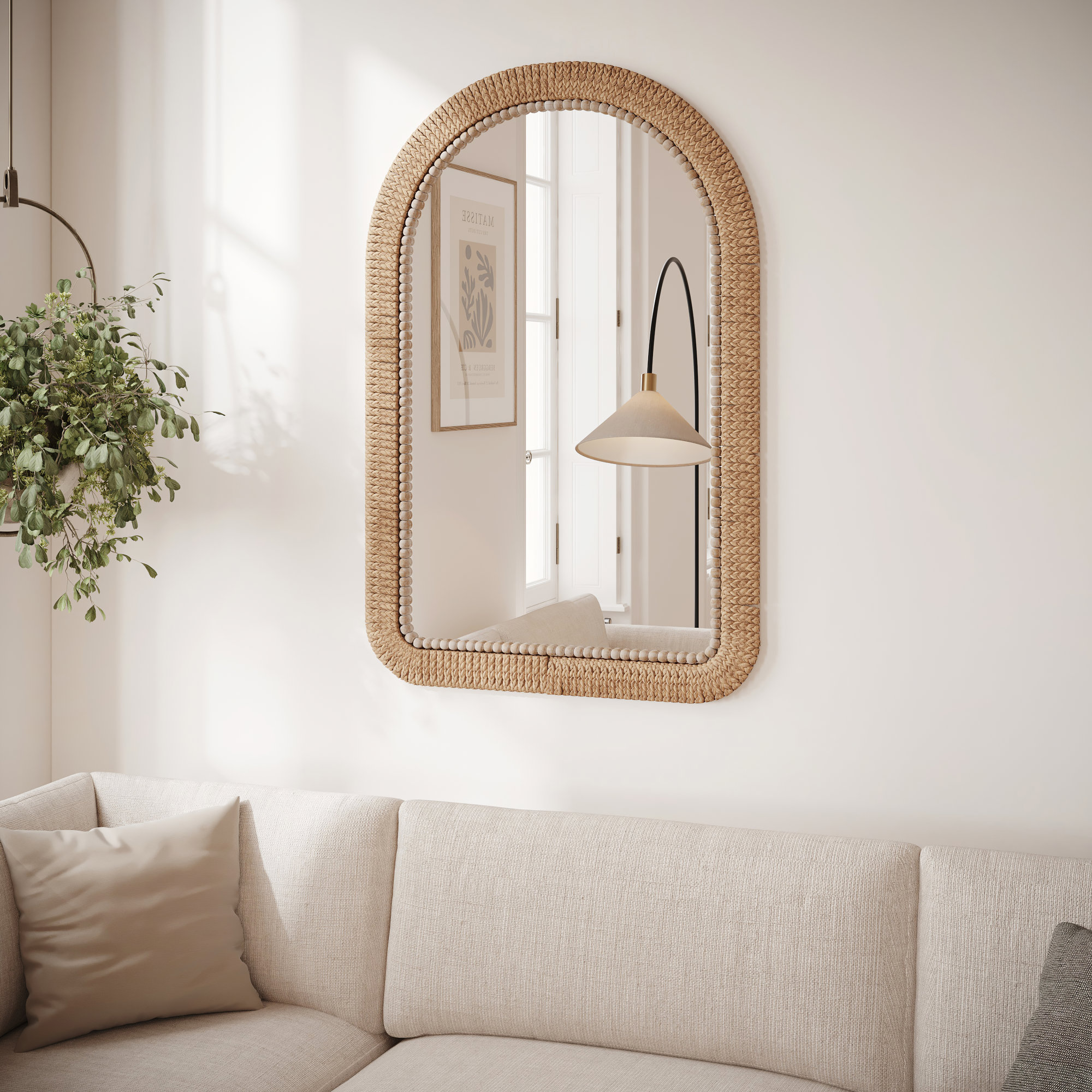 Beachcrest Home™ Kohlmeier Rattan Boho Wall Mirror & Reviews Wayfair