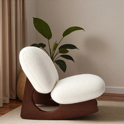Mid-century Simple Single Rocking Chair.