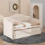 Lit de jour simple avec lit gigogne, lit de jour simple avec 2 tiroirs de rangement-1600255305