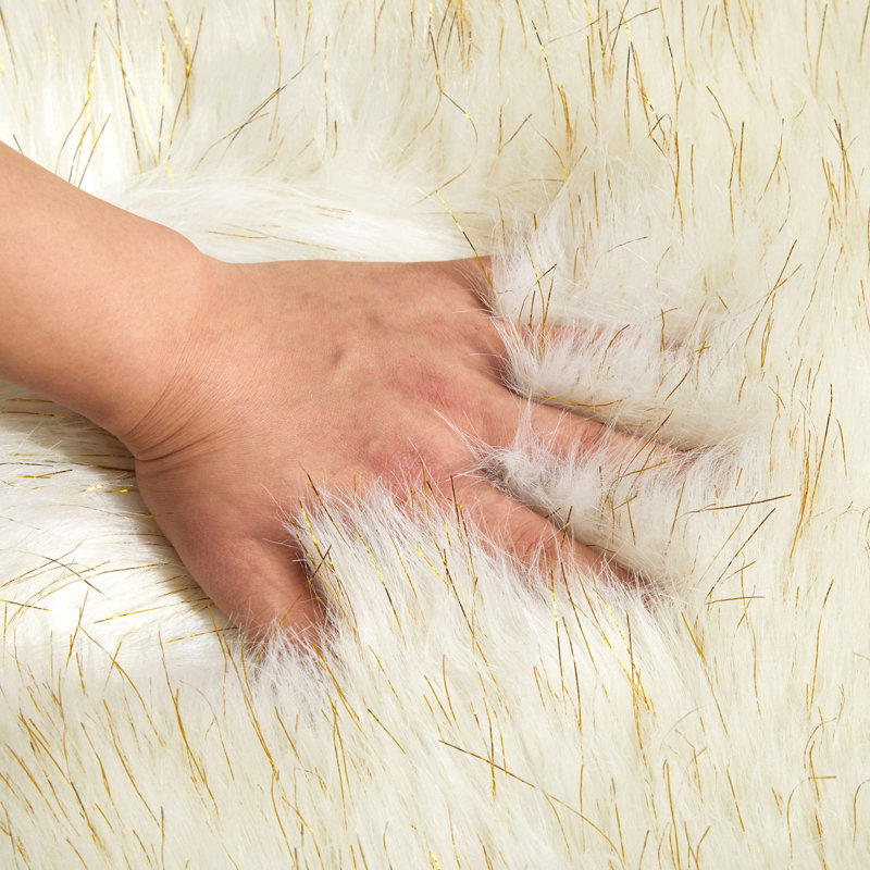 Enrica Soft Fluffy Cream Area Rug