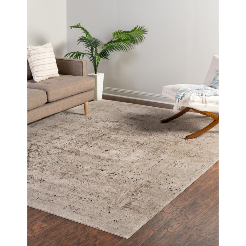 Tapis oriental beige Arleaner, Rectangle 2 pi x 3 pi 1 po