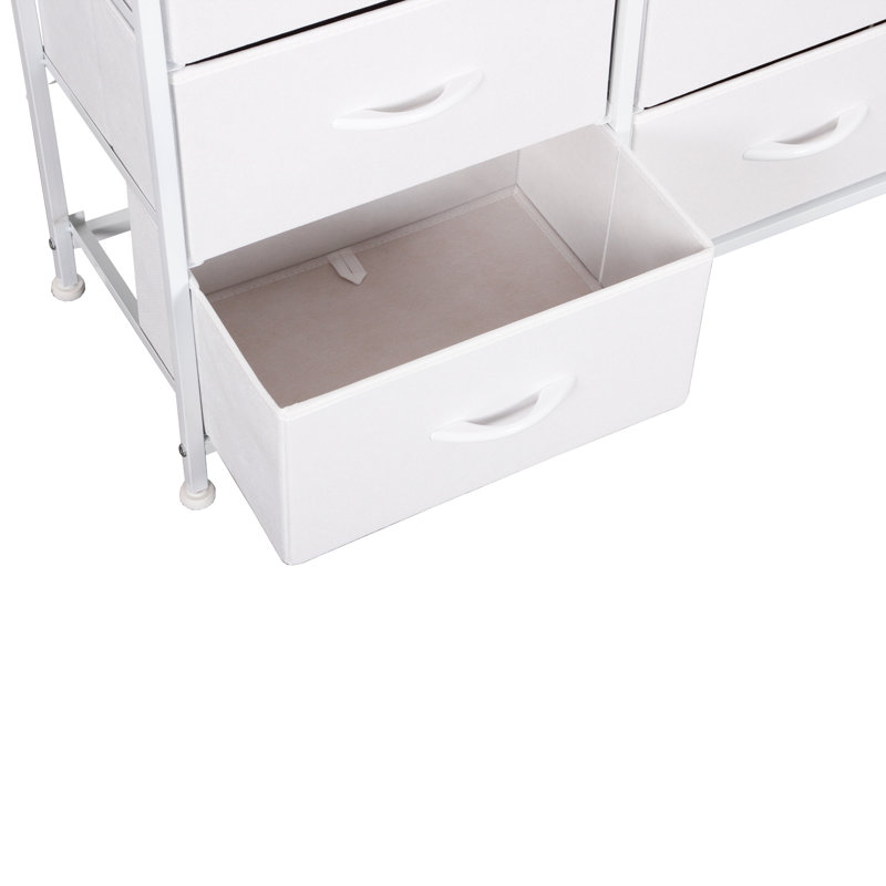 Caileigh 24.57 cm W Chest of 6 Drawers, White