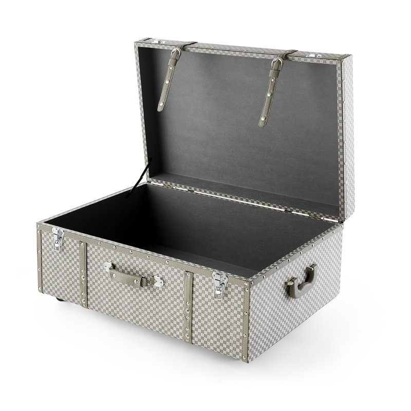 Coffre Texture Brand - carreaux gris, gris