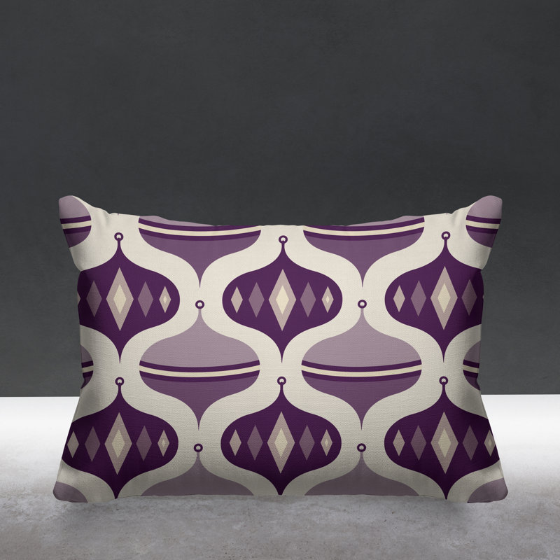 Coussin intérieur / extérieur Noel Christmas Ornament Balls, Mauve