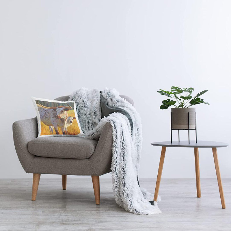 Polyester Throw Square Pillow Cover & Insert
