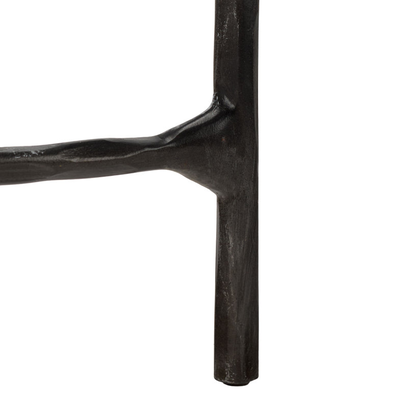 Console Evelynn, Marbre blanc, Noir, noir, noir, noir