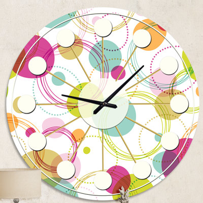Horloge murale rétro Mid-Century
