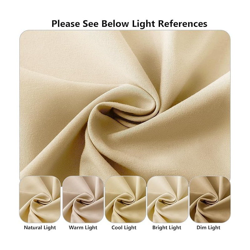 Ranarda Cotton Blend Percale Flat Sheet, Double (4'6), Cream