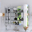 Pharmacie rectangulaire en aluminium avec miroir-729903896