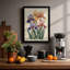 Iris Garden Botanical - Framed Print-1641048857-1641048859
