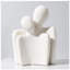 Figurine de couple amoureux en céramique