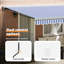 Ebern Designs Fabric Cover Retractable Patio Awning-103878065-103878067