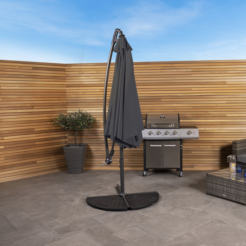 300cm Cantilever Parasol, Grey