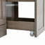 Buffet traditionnel autoportant avec huche, grande armoire de rangement pour garde-manger avec armoire latérale coulissante et tablettes réglables-123578249