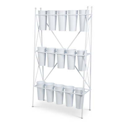 Flower Stem Rack, White