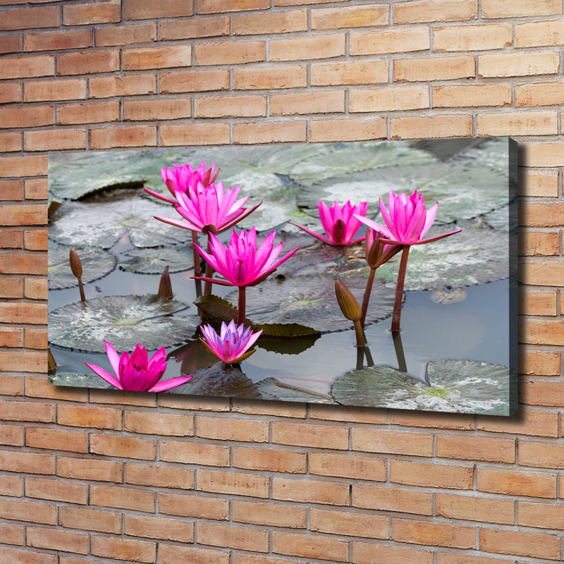 Lotus Flower - No Frame Print on Canvas