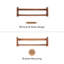 Tablettes murales flottantes en bois Sephine