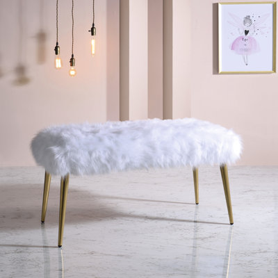 Banc avec pieds droits