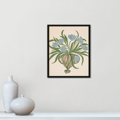 Colette La Poire, reproduction de tulipes bleues par Camilla Bergqvist