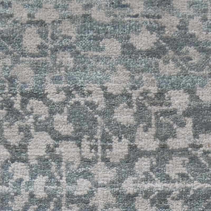 Kohinoor Wool Floral Area Rug in Gray, Rectangle 9' x 12'