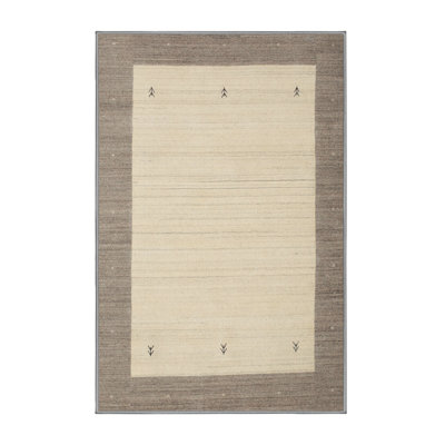 Tapis beige/brun contemporain