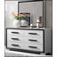DRESSER ADELAIDE GRIS NOIR avec six tiroirs spacieux et un design moderne et élégant pour les chambres contemporaines