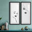 Cadre photo, ensemble de peintures sur papier