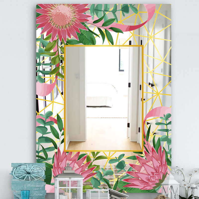 Miroir d'appoint moderne et contemporain, H 39,4 po x l 29,5 po