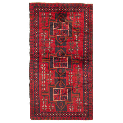 Tapis rouge Rizbaft 3 pi 5 po x 6 pi 4 po