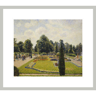 «Kew Gardens the Path to the Main Greenhouse» par Camille Pissarro, impression giclée encadrée