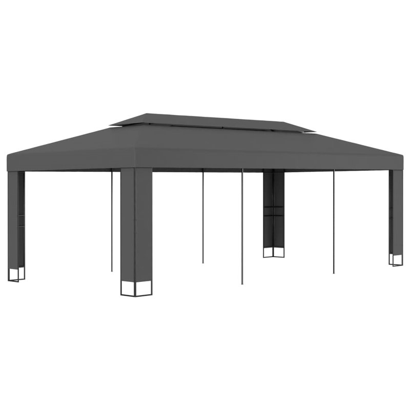 Bartisan 1m x 2.5m Steel Patio Gazebo, Anthracite