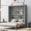 Grand lit escamotable mural avec tablettes-2122480472