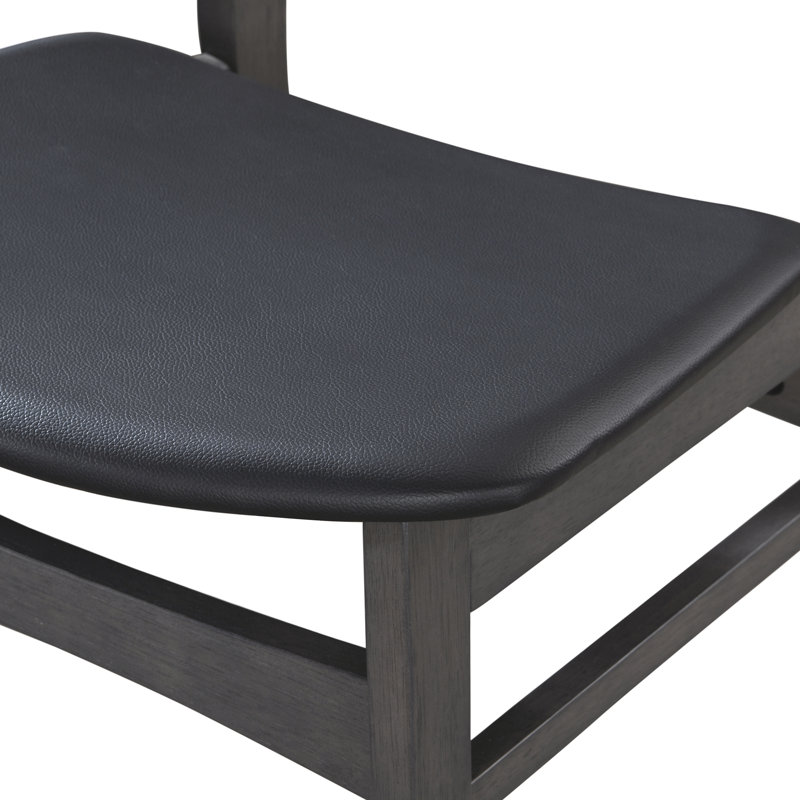 Chaise d'appoint rembourré, Noir, Gris