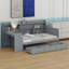 Lit de jour avec 3 tiroirs, ports USB et bureau-426806447