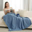 Jeté tricoté en chenille pour lit, canapé et lit-123492132-109830184