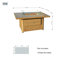 Table de foyer rectangulaire en aluminium-2124738351