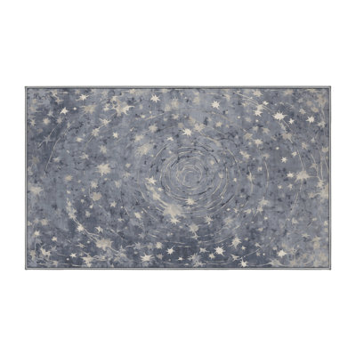 Machine Washable Gray Area Rug