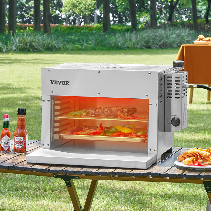 Propane Steak Grill 1500°F Portable Infrared Broiler for Outdoor Barbecue
