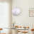 White Fabric Spherical Pendant Light-1722253069