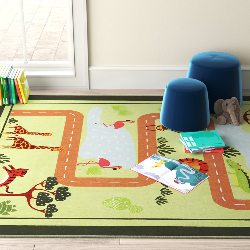Upson Machine Washable Kids Rug, Rectangle 6' x 9'