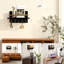 Porte-clés mural avec tablette et crochets, porte-clés rustique en bois pour l'organisation du vestibule, courrier, laisses et articles essentiels-762685613