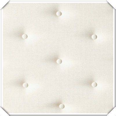 Tufted Fabric Headboard Metal Legs Nailhead Trim Adjustable Design,Twin