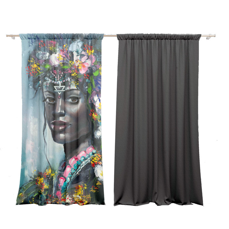Velvet Blackout Curtain Panel Pair, 147 W x 300 D cm