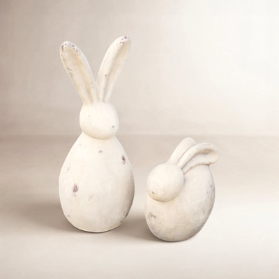 Wingrove 2-Piece Rabbit Garden Statue Set