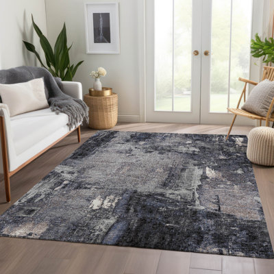Premium Machine Washable Natoma AMF989 Abstract Rug