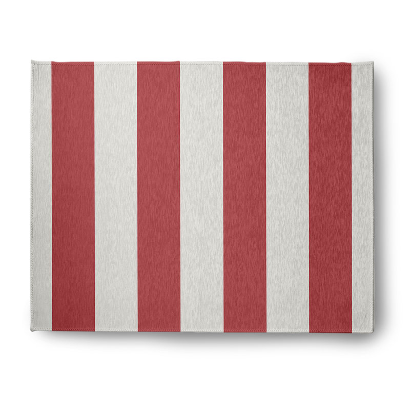 Chenille Striped Rug, Rectangle 8' x 10'