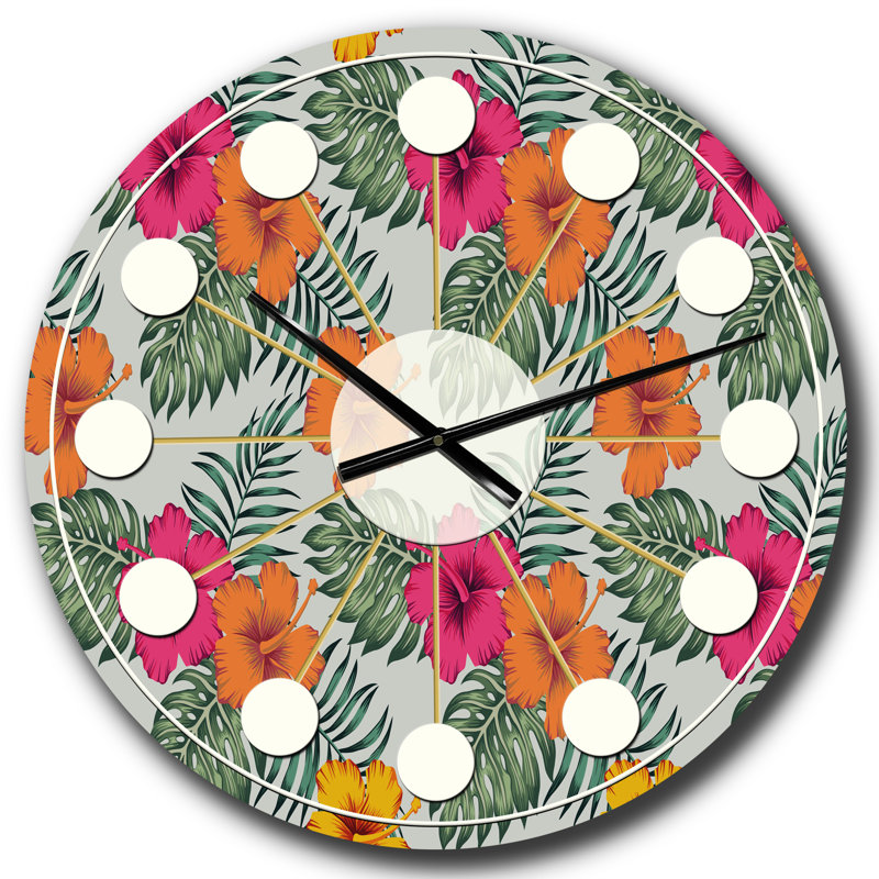Horloge murale rétro Mid-Century, Surdimensionné