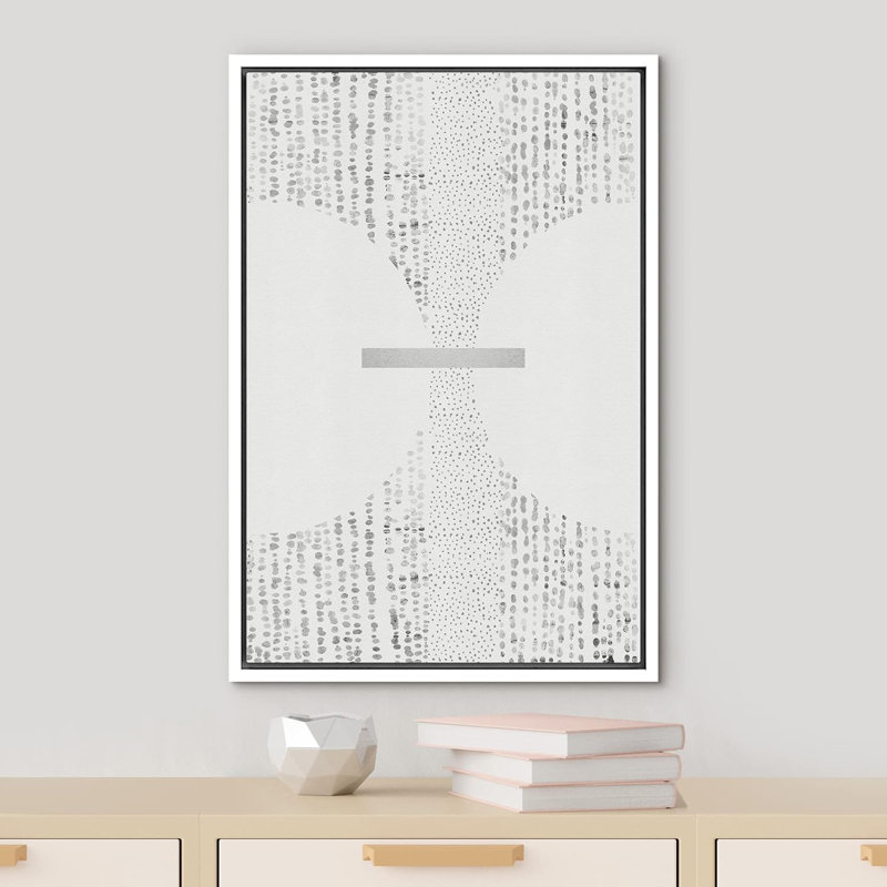 Illustration géométrique minimaliste de lignes géométriques géométriques abstraites, Blanc, H 36 po x l 24 po