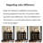 Light luxury black furniture storage shoe cabinet