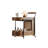 Solid Wood Side Table, Walnut Rattan Weaving Cart.